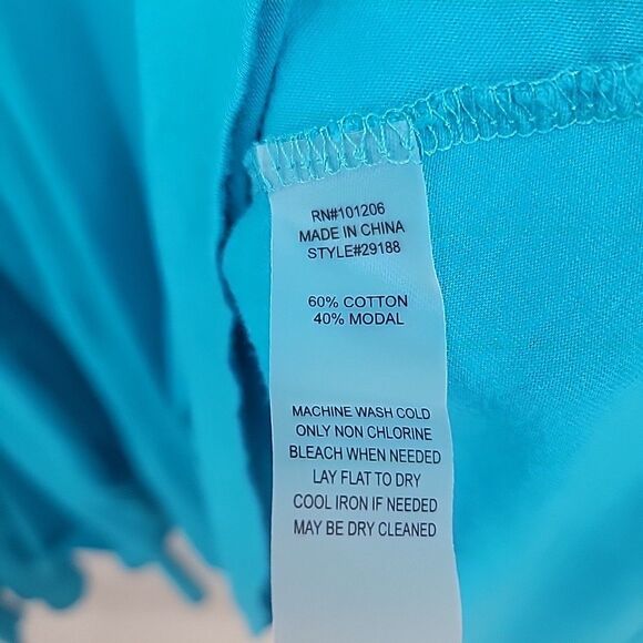 Soft Surroundings Womens Maxi Dress Size Medium Short Sleeve Stretchy Pull On - Picture 6 of 6